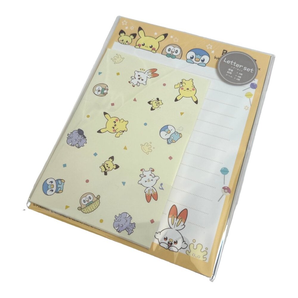 Pokemon Letter Set Pikachu Anime Japan Japanese Kawaii Stationery Writing